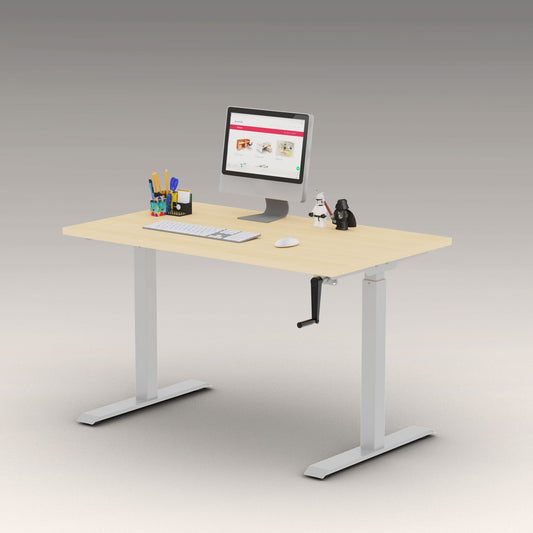 Hand Crank Height Adjustable Desk