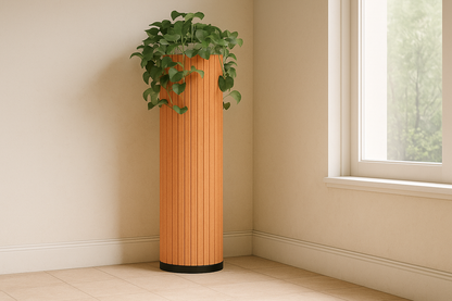 Sustainable PET Plant Column for Modern Workspaces