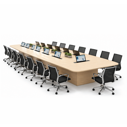 Conference Table with Monitor Screen