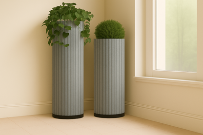 Sustainable PET Plant Column for Modern Workspaces