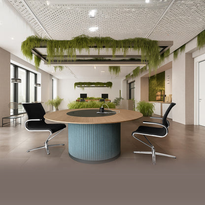 Modimeet - Collaborative Standing Height Table with Planter Column