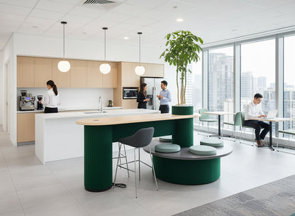 Modimeet - Collaborative Standing Height Table with Planter Column
