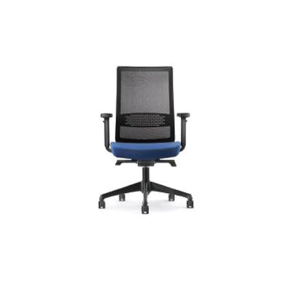 Pixel Medium Back Chair with Black Plastic & Nylon Base