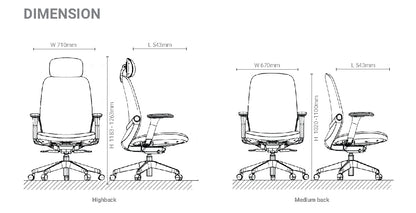 Cradle High Back Chair