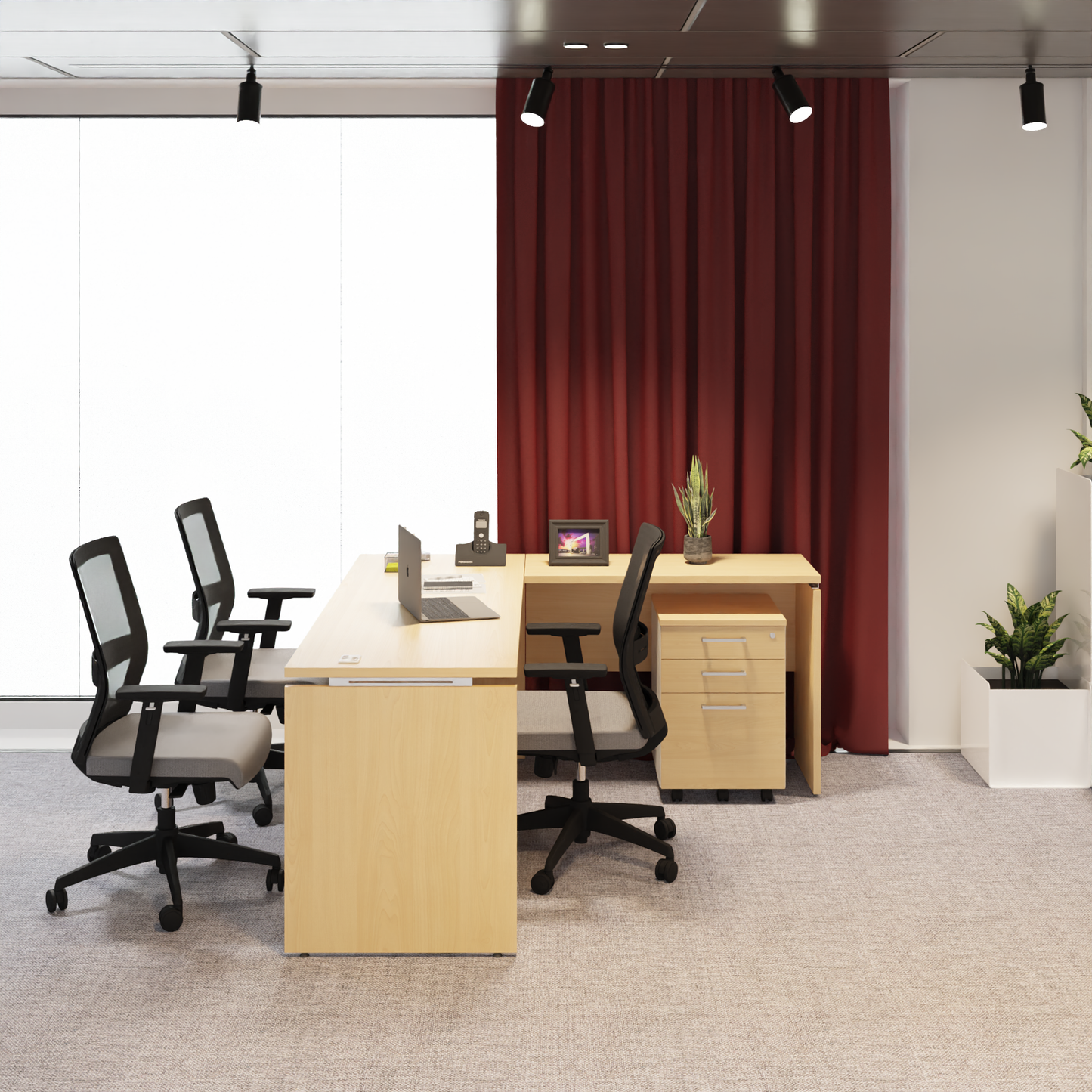 Mente L Shape Table